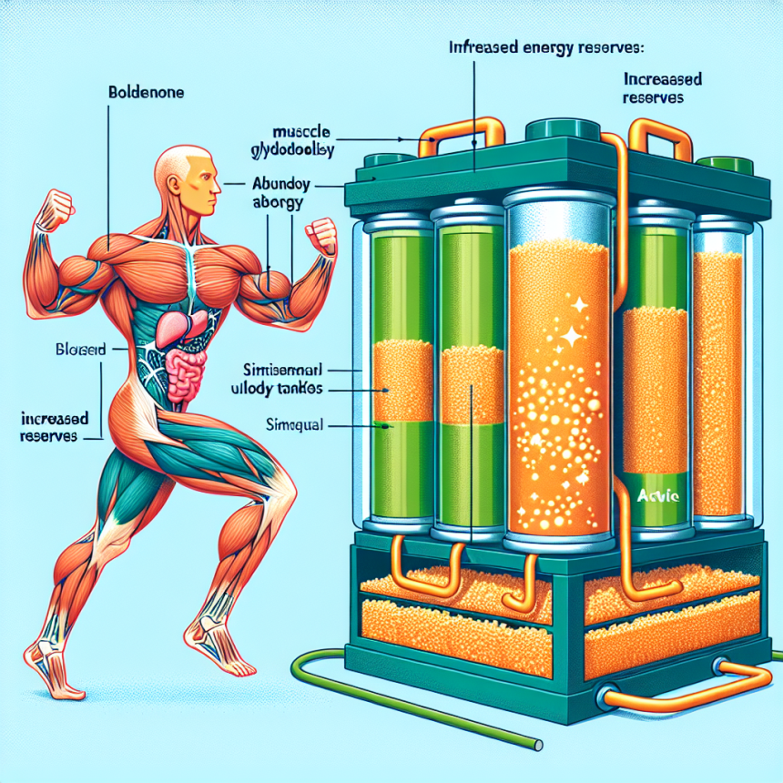 Boldénone et effet sur la glycogénolyse musculaire : Augmentation des réserves énergétiques