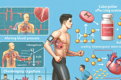 Comment la Cabergoline affecte-t-elle la tension artérielle pendant un entraînement intense