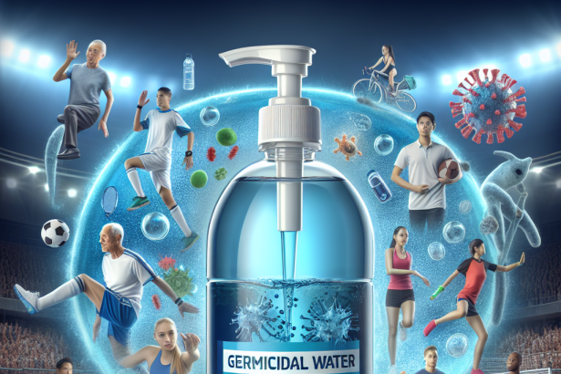 Eau germicide pour les athlètes de tous âges : caractéristiques d'utilisation
