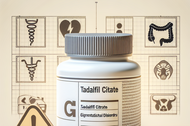 Le tadalafil citrate (Cialis générique) et les risques de troubles gastro-intestinaux