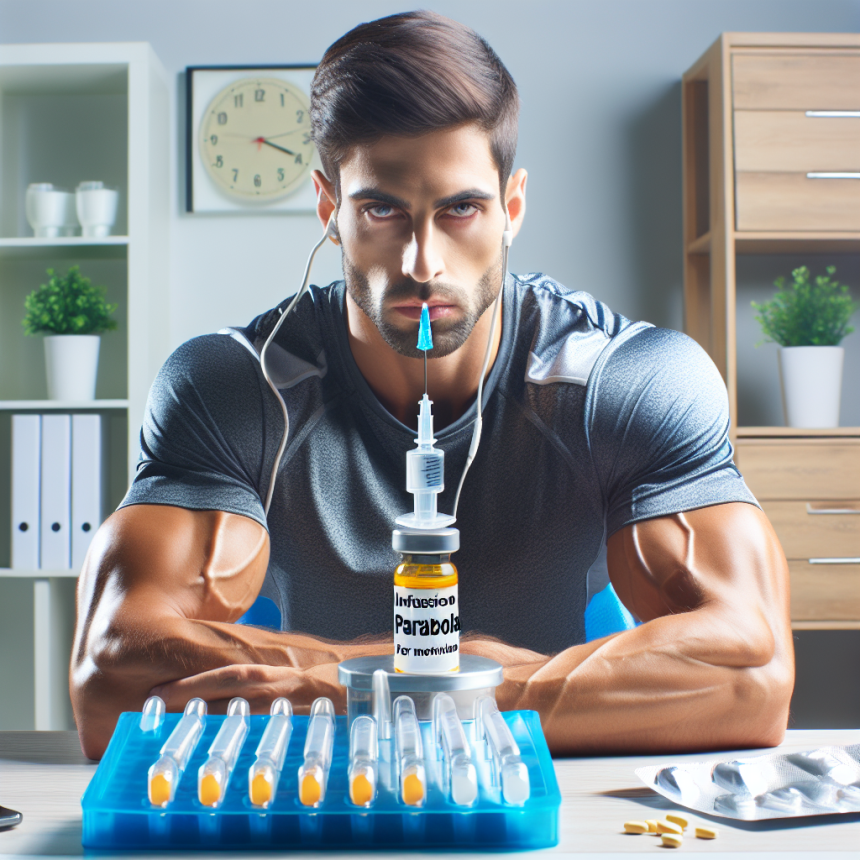 Perfusion de Parabolan pour la motivation avant l'entraînement