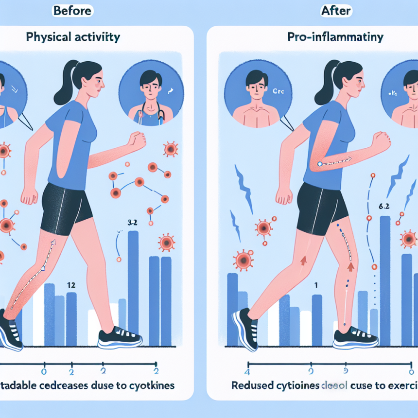 Analyse de l'effet de l'activité physique sur les cytokines pro-inflammatoires