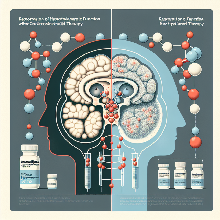 Chlorhydrate de raloxifène et restauration de la fonction hypothalamique après une corticothérapie